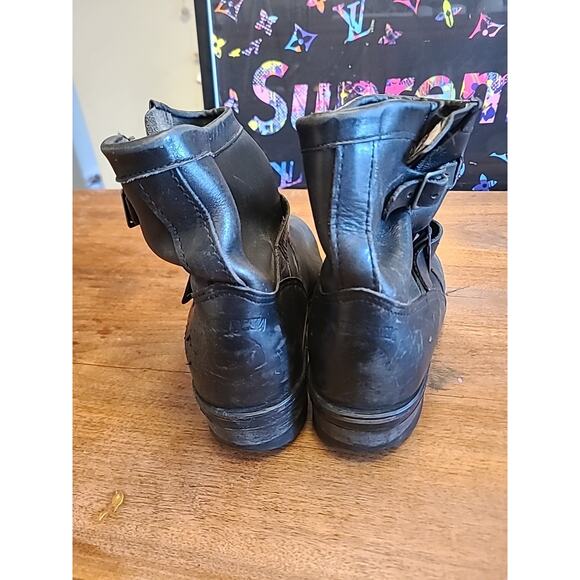 Vintage CHIPPEWA Steel-Toe Engineer Boots with Vibram Soles, Size 8D - Picture 6 of 16